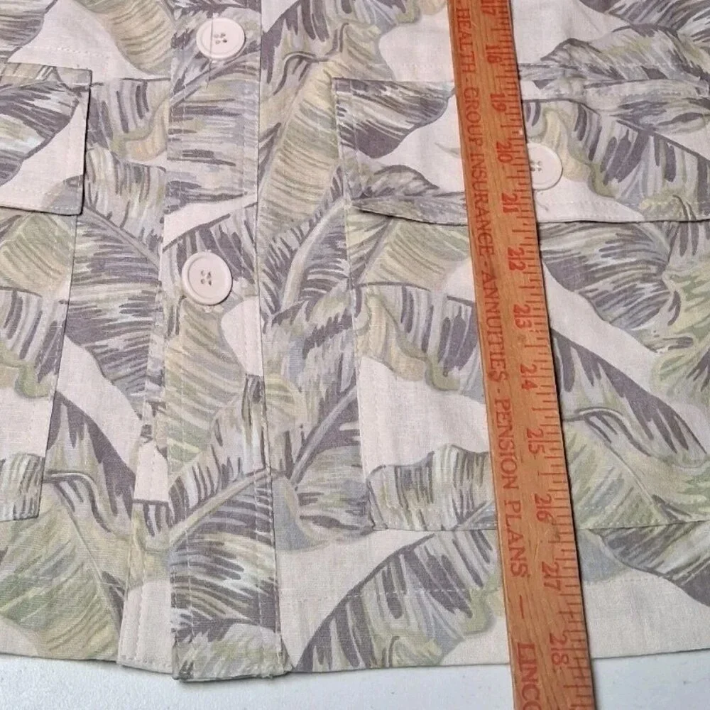 Walt Disney World Spirit Jersey Shirt S Button Collar Palms Safari Linen Blend - Picture 7 of 16
